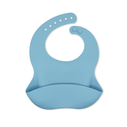 Baby silicone bibs, baby eating bibs,  waterproof rice pockets,saliva napkins 0.08kg - Mixbatch