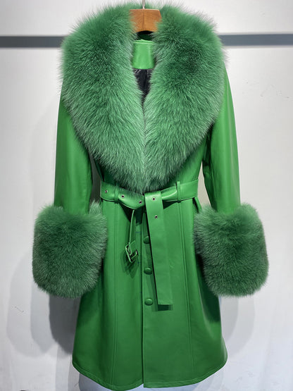 A leather coat