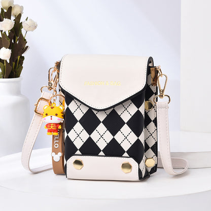A live broadcast new mini mobile phone bag Internet celebrity live broadcast bag fashion shoulder messenger bag retro small bag - Mixbatch