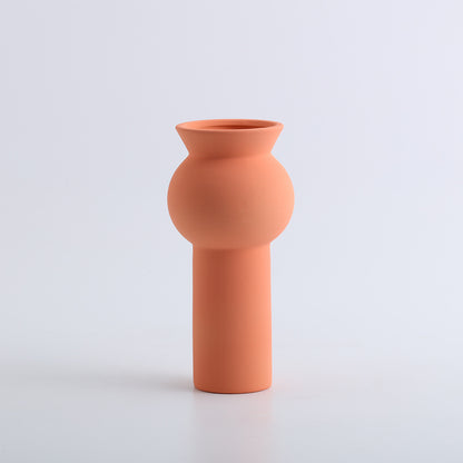 A ceramic vase decorative ornament