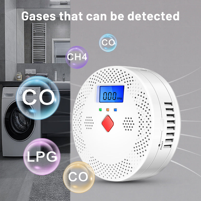 A Graffiti Smart WiFi Carbon Monoxide Gas Detector CO Detector Home Security Gas Leak Alarm