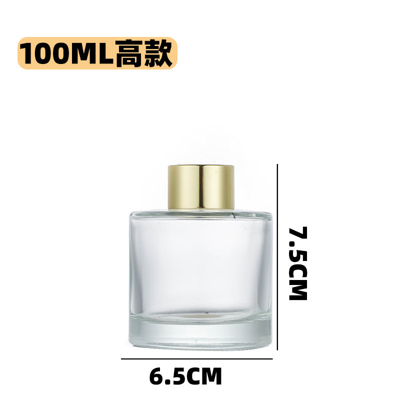 A Aromatherapy bottle square round 100ml rattan fireless aromatherapy volatile bottle perfume glass bottle