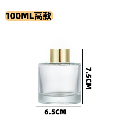 A Aromatherapy bottle square round 100ml rattan fireless aromatherapy volatile bottle perfume glass bottle