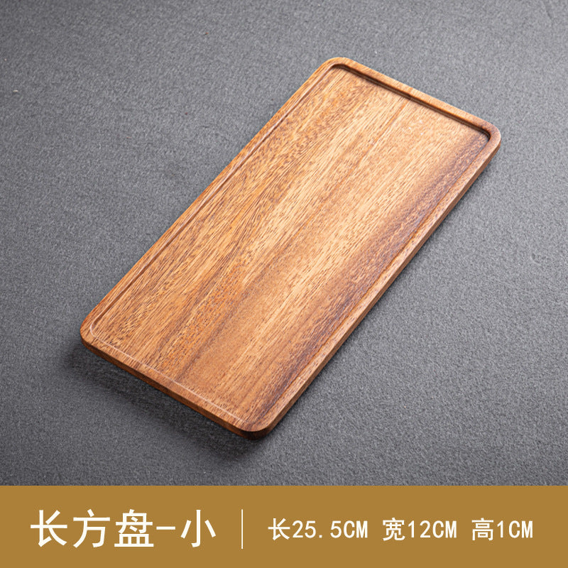 A walnut solid wood tray snack tray