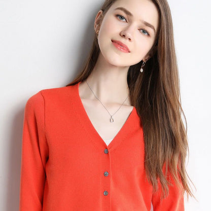 A knitted cardigan jacket