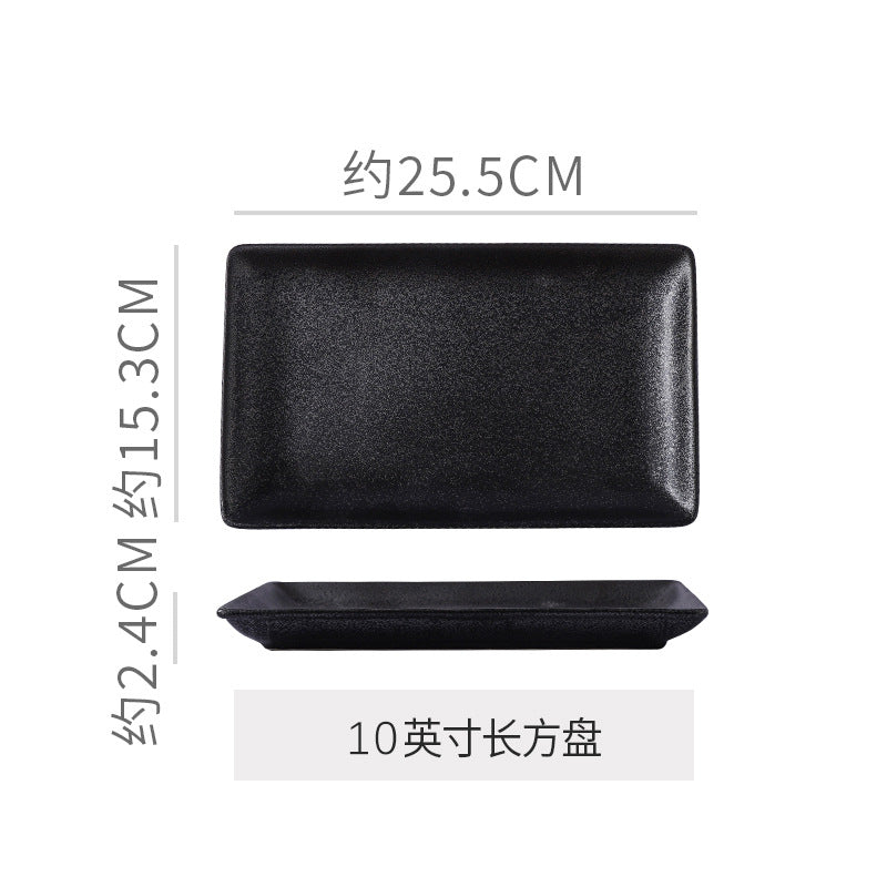 A Japanese kiln ceramic tableware creative hotel steak plate