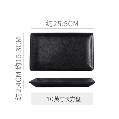 A Japanese kiln ceramic tableware creative hotel steak plate