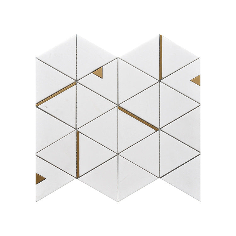 A metal stone mosaic wall tile