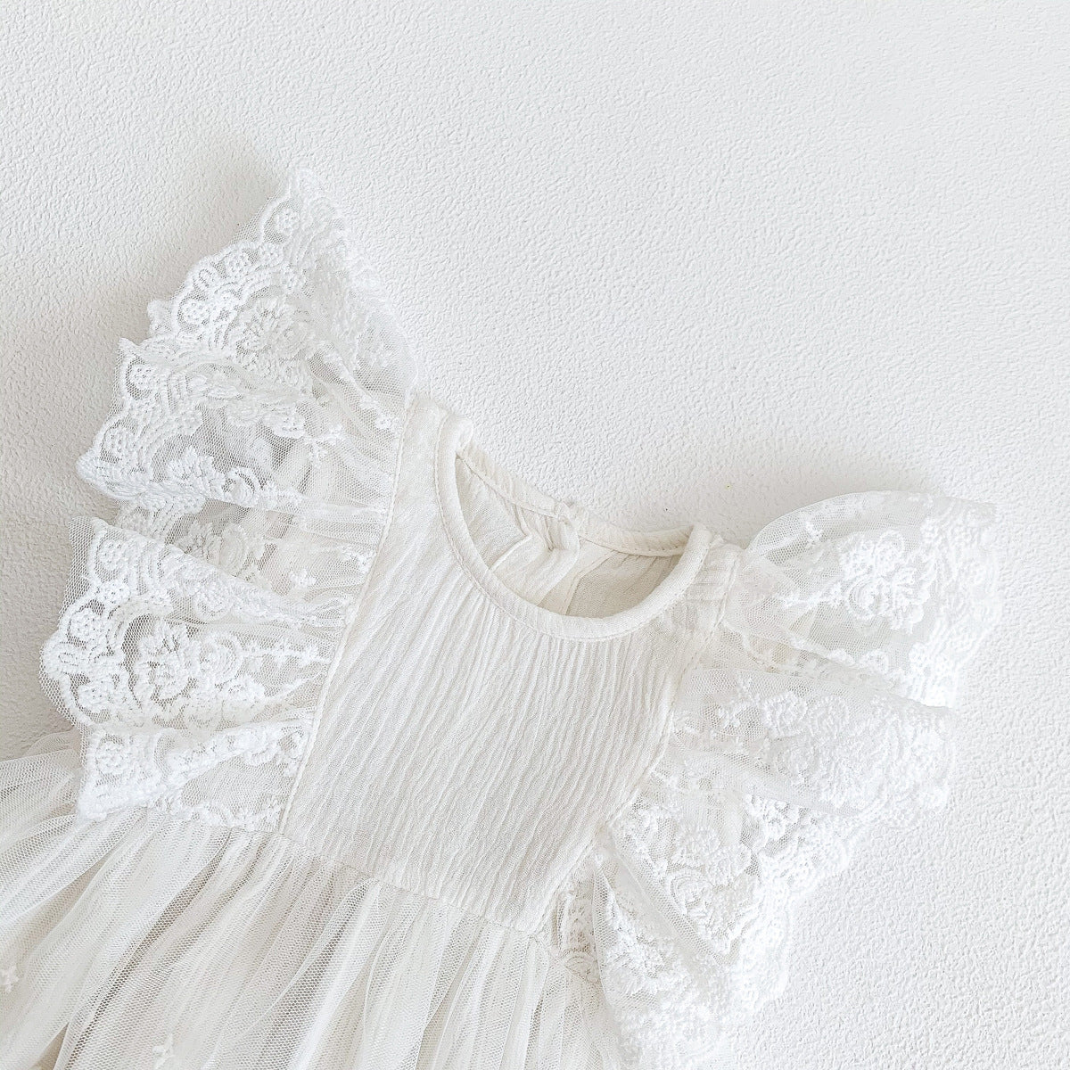 A baby clothes summer jumpsuit baby western lace bag fart clothes baby summer princess dress for 100 days - Mixbatch