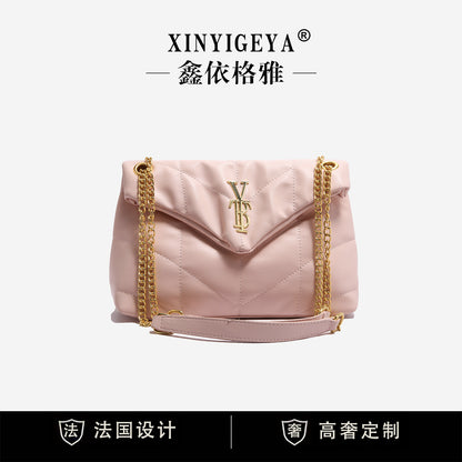 A bag women's fashion high sense Xin Yigeya new diamond chain cloud versatile ins celebrity style armpit bag