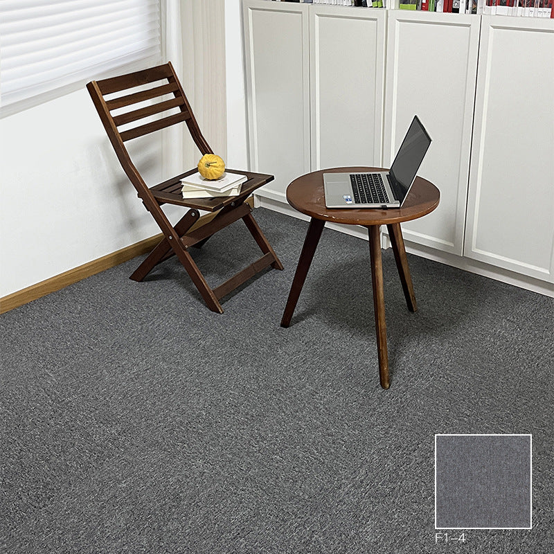 A Office  Building Meeting Room Fire Resistant Dirt Resistant Flame Retardant Environmental Protection Grey Striped Square Splicing B1 Fire Carpet