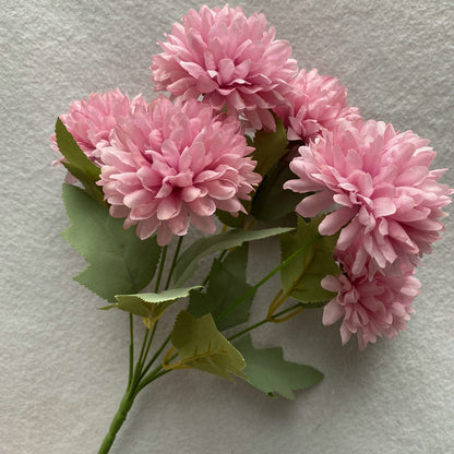 A Regula bouquet 6 heads hydrangea indoor living room dining table dried flower arrangement ornament, simulated bouquet handmade decorative flowers