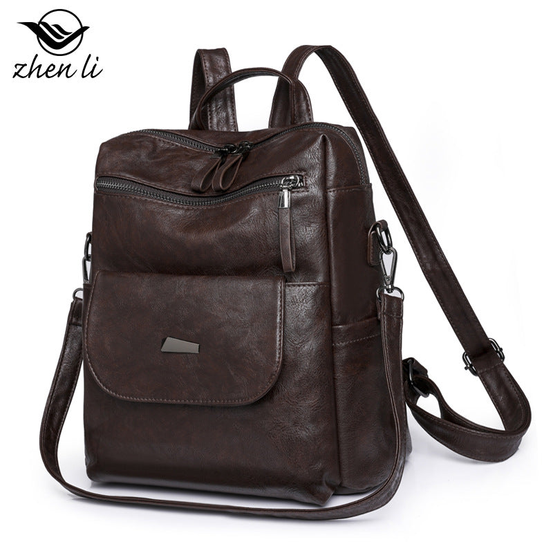 A bag large capacity cross-border women's backpack, backpack women's bags, retro backpack women's bags