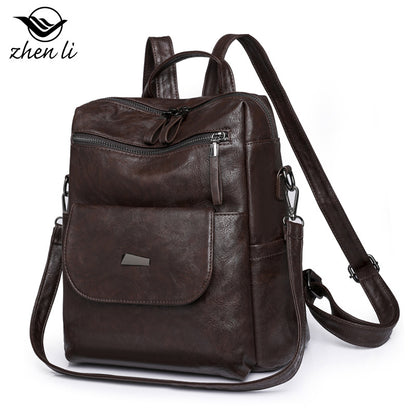 A bag large capacity cross-border women's backpack, backpack women's bags, retro backpack women's bags