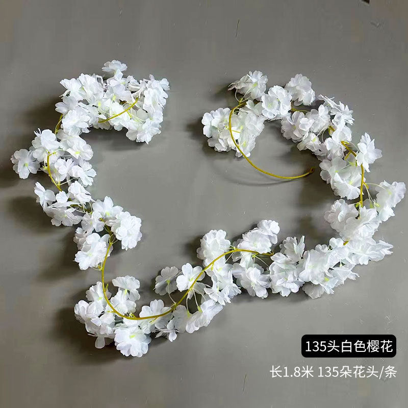 A simulated cherry blossom branch cherry blossom tree plastic wedding decoration peach blossom pear blossom indoor living room ceiling simulated flower fake flower