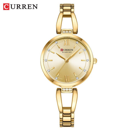 A 9092 Women's Watch Steel Bracelet with Watch Simple Ladies Quartz Bracelet Watch
