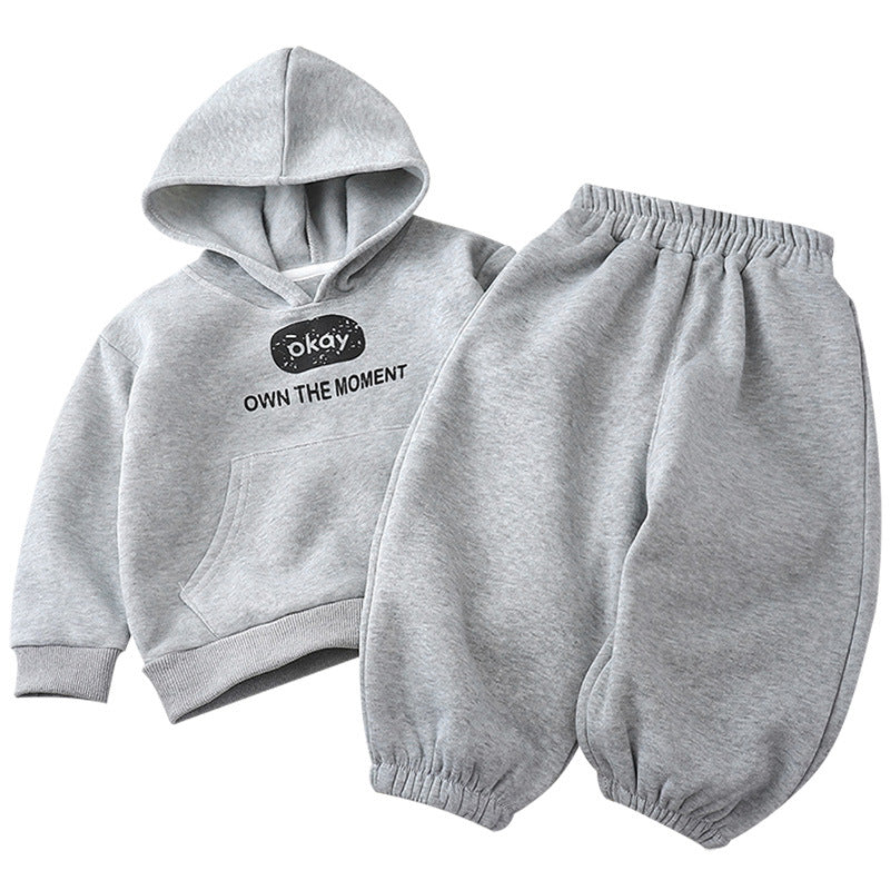 A children's fleece sweater set