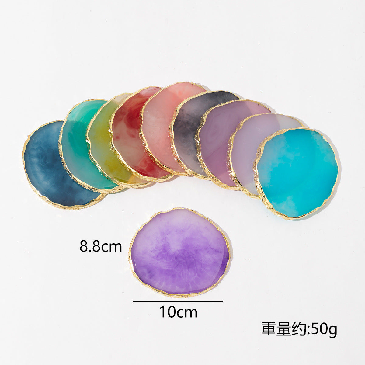 A Nail Art Palette Resin Agate Phnom Penh Palette Nail Art Display Board Color Display Resin Nail Art Palette - Mixbatch