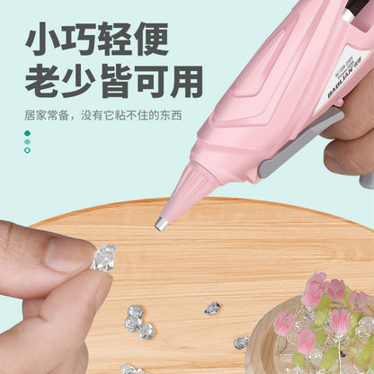 A hot melt glue gun
