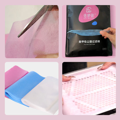 A 1/2 water-saving nail cotton sheets, nail washing cotton, non-dropping flocculent cotton sheets, cross-border nail towels, cleaning cotton sheets - Mixbatch