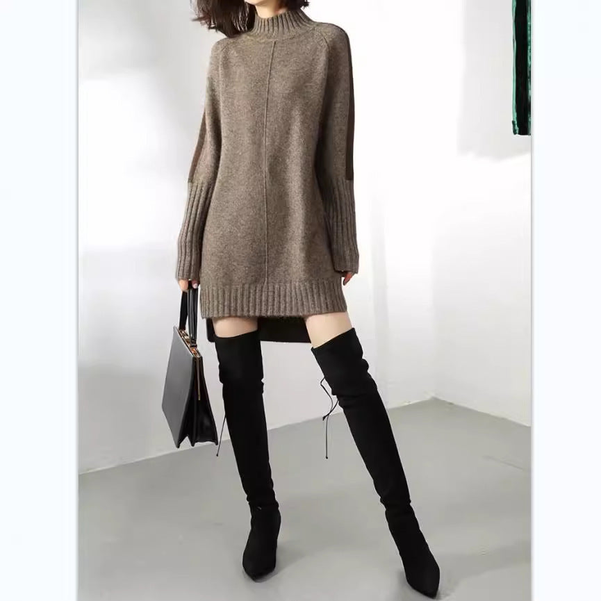 A half turtleneck medium and long top