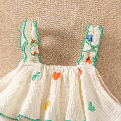A baby onesie summer baby girl sleeveless climbing clothes girls ins floral Romper fashionable comfortable and cute