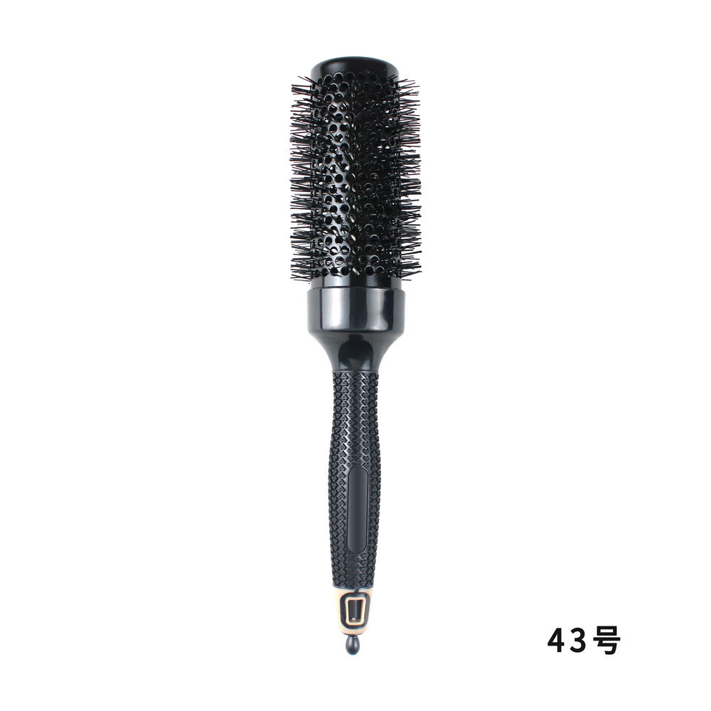 A Non-slip Rubber Handle Ceramic Curling Comb