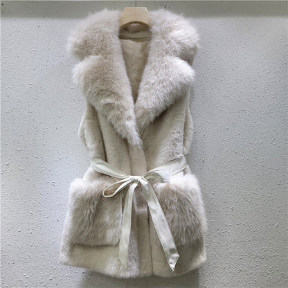 A warm plush vest