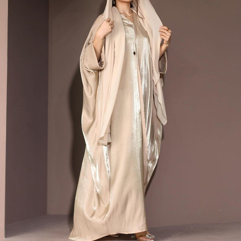 New AliExpress Middle East Muslim Clothing Fashion Elegant Cardigan Dress Robe - Mixbatch