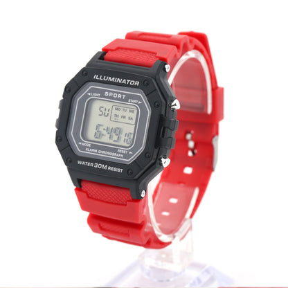 A student electronic watch adult youth waterproof electronic watch student multi-function watch