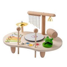A baby children's music banging bandstand men and women birthday gifts Orff musical instruments teaching aids wooden toys