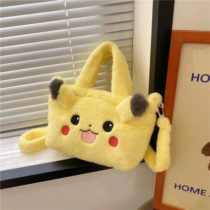 A new plush toy handbag shoulder oblique span bag cartoon bag girl foreign versatile