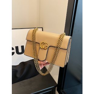 A new fashion chain pu small square bag oblique span bag portable bags