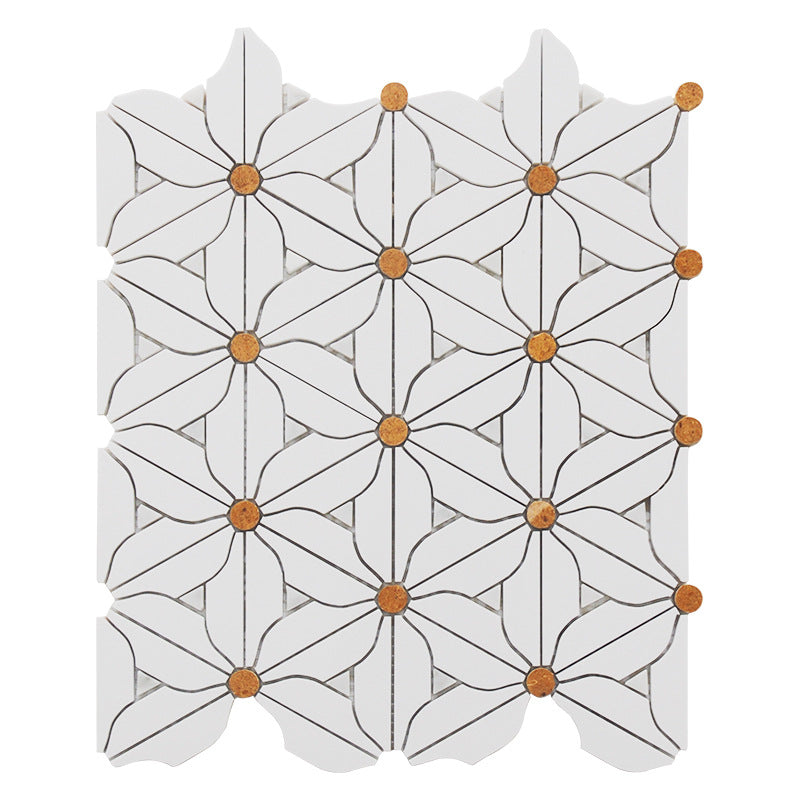 A metal stone mosaic wall tile