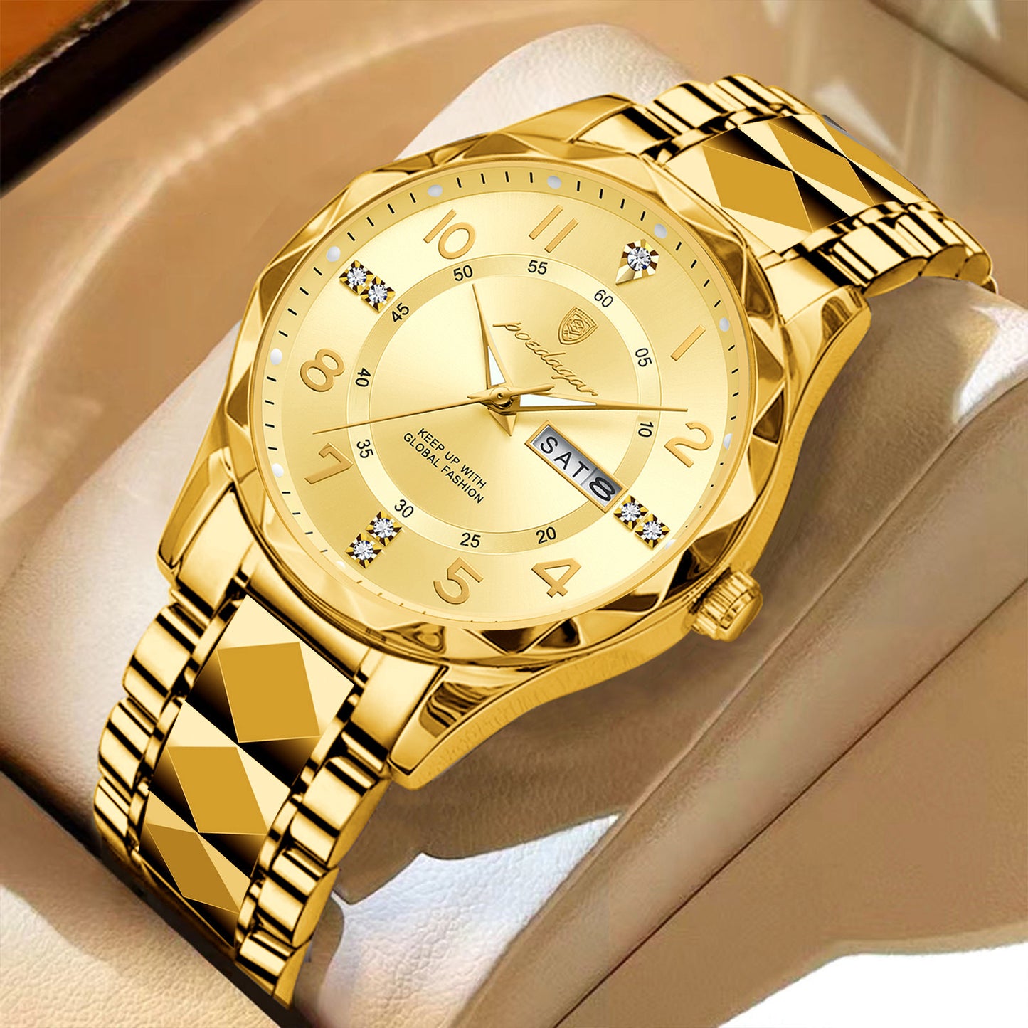 A new men's watch luxury waterproof luminous quartz watch