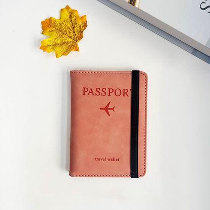 A PU Leather Card Bag Passport Clip RFID Passport Bag Travelwallet Multifunctional ID Bag Wholesale