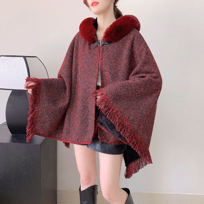 A faux fur jacket