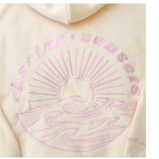 A sweater embroidered sweater