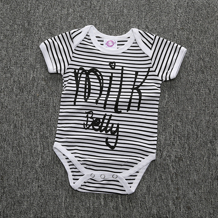A collection of INS foreign trade children's clothing, men's and women's baby jumpsuit, one piece long sleeved shirt, baby cartoon printed jumpsuit - Mixbatch