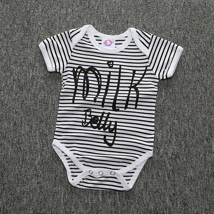 A collection of INS foreign trade children's clothing, men's and women's baby jumpsuit, one piece long sleeved shirt, baby cartoon printed jumpsuit - Mixbatch