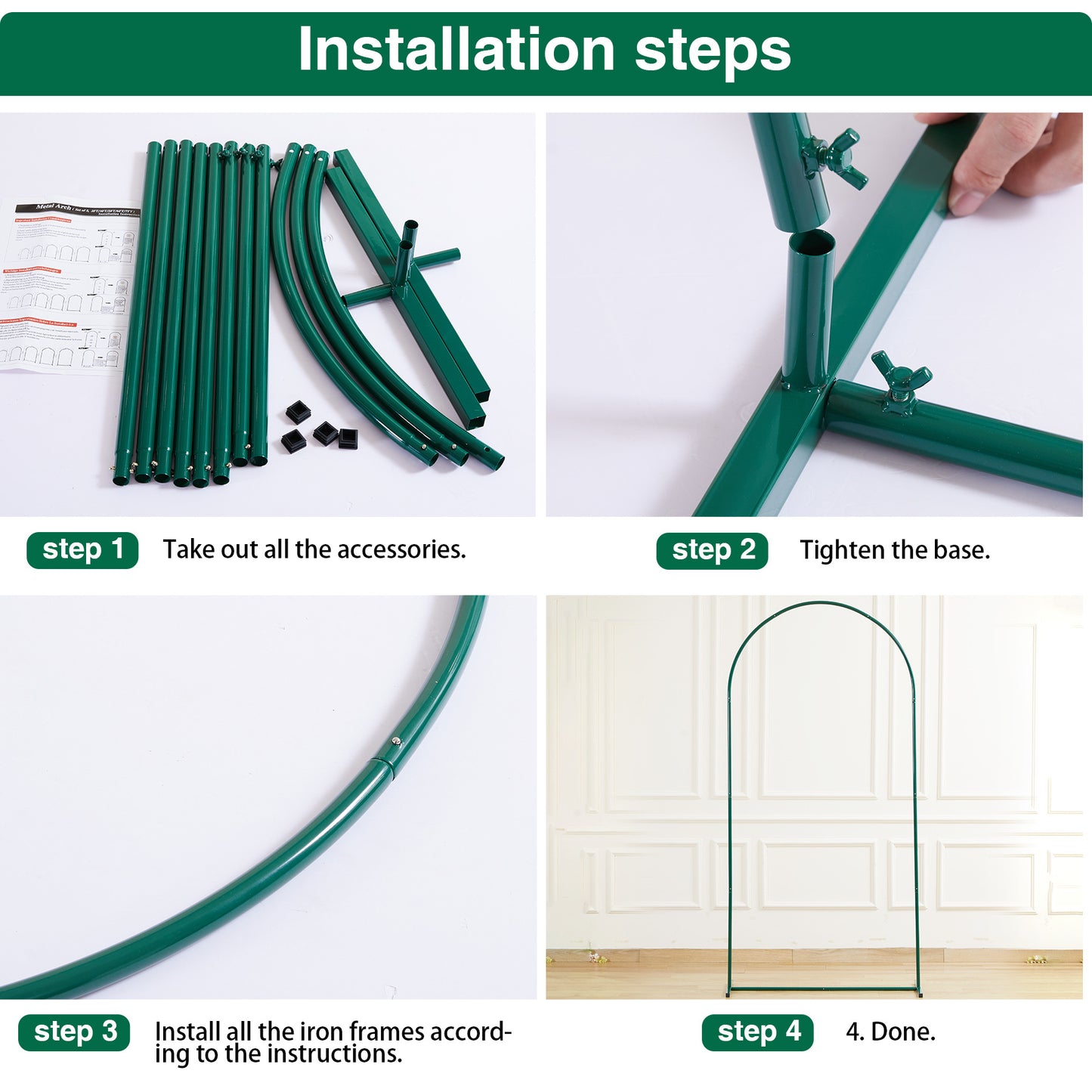 A metal arch bracket