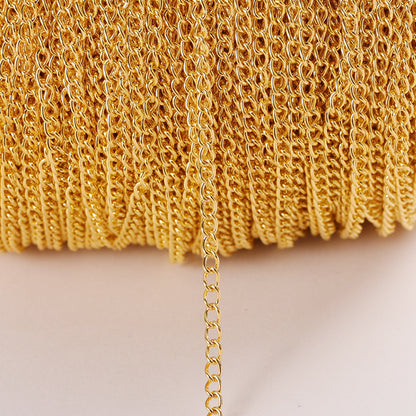 A DIY jewelry accessories, encrypted iron chain, necklace jewelry chain, hairpin tail chain, hair accessories fringed chain connecting chain