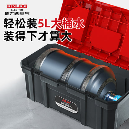A Toolbox Multifunctional Portable Electrical Box Vehicle Thickened Multi-layer Storage Box Large Capacity