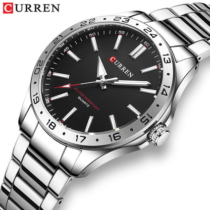 A 8452 Casual Quartz Watch Men's Watch, Steel Strap Watch, Business Men's Watch - Mixbatch