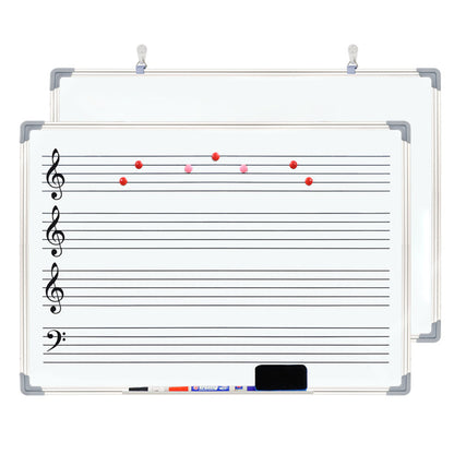A school English whiteboard and double-sided magnetic blackboard