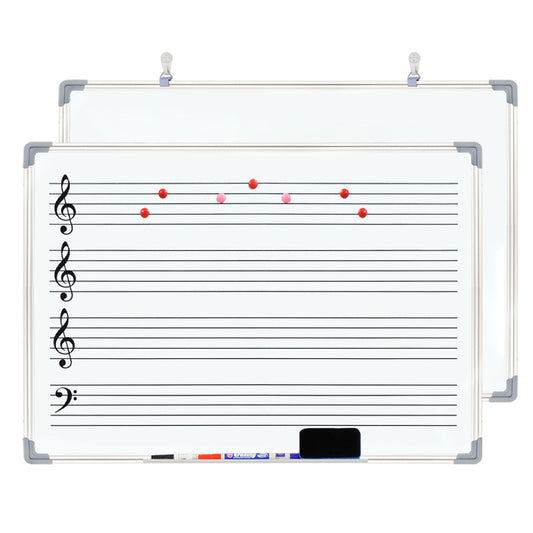 A school English whiteboard and double-sided magnetic blackboard