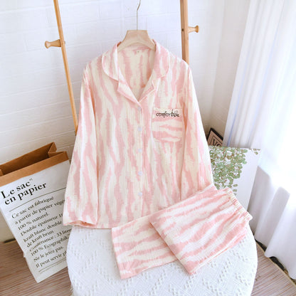 A cotton crepe simple loungewear