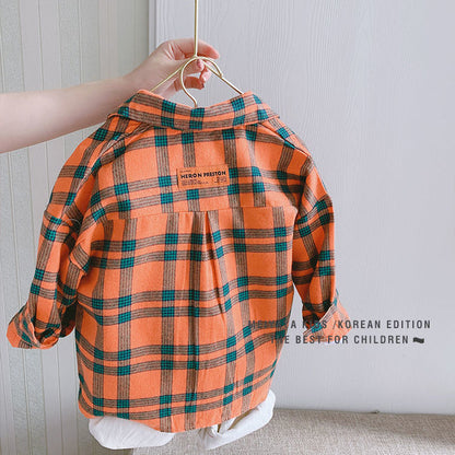 A children's long-sleeved shirt
