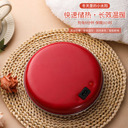 وسادة تدفئة يدوية قابلة للشحن، آمنة ومقاومة للانفجار، تعمل بدون ماء، مدفأة كهربائية لليدين والقدمين والكعك. 