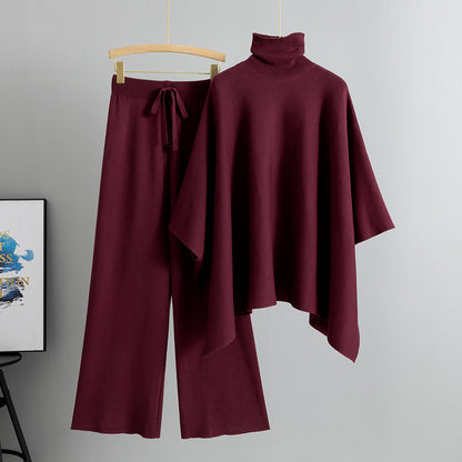 A knitted sweater set